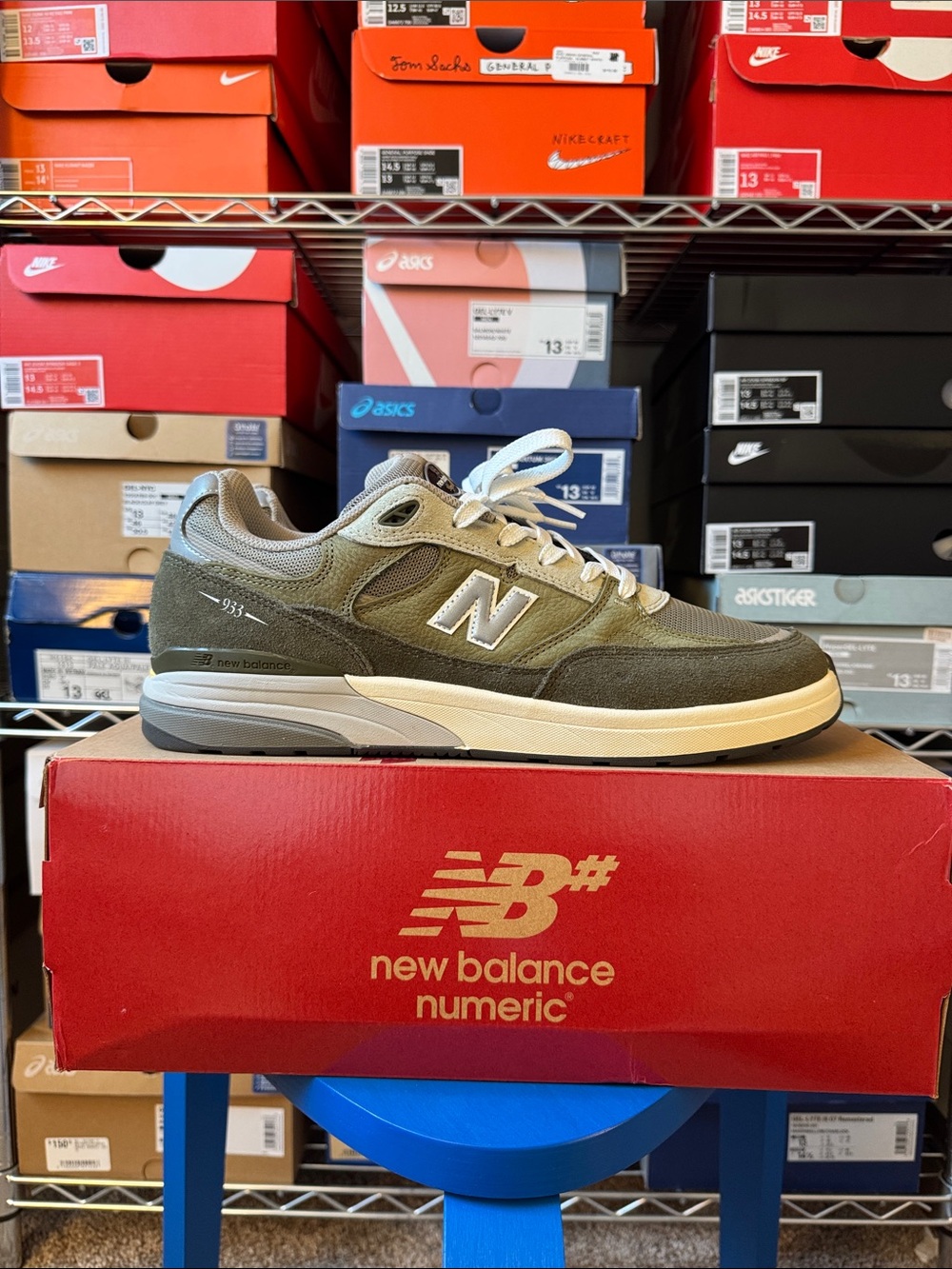 New Balance Numeric Andrew Reynolds 933 - Olive Green - Mens Size 13